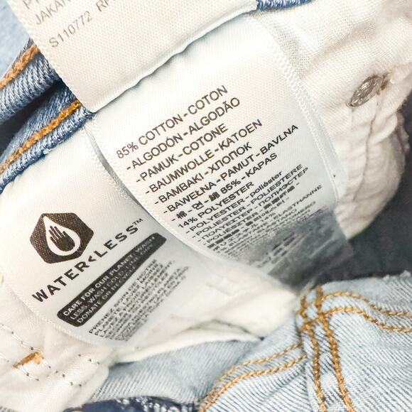 Levi's Wedgie Straight Button Fly Denim Jeans Medium Wash SIze 28 - Picture 8 of 9